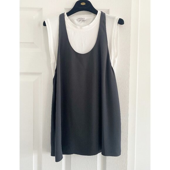 Brunello Cucinelli Double Layered Tee/Tank, size medium (fits size XS/S) - Picture 3 of 11